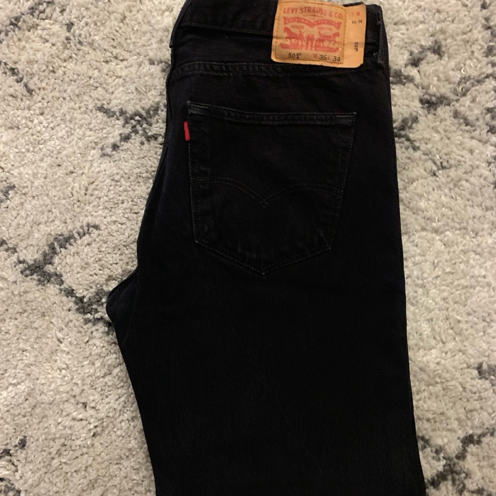 Levi’s 501, men, black, size 36x34, gently used